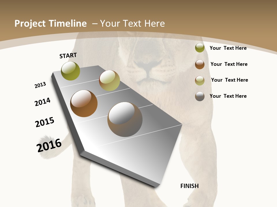 Panthera Leo Animals Animal PowerPoint Template