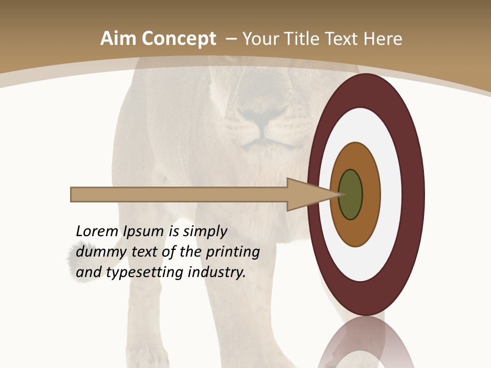 Panthera Leo Animals Animal PowerPoint Template