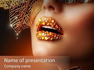 Jewelery Finery Jewel PowerPoint Template