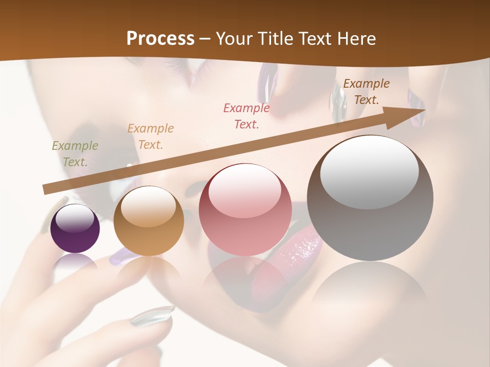 Brunette Cosmetic Golden PowerPoint Template