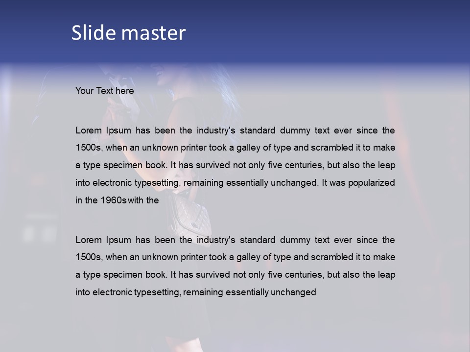 Happiness Male Sensuality PowerPoint Template