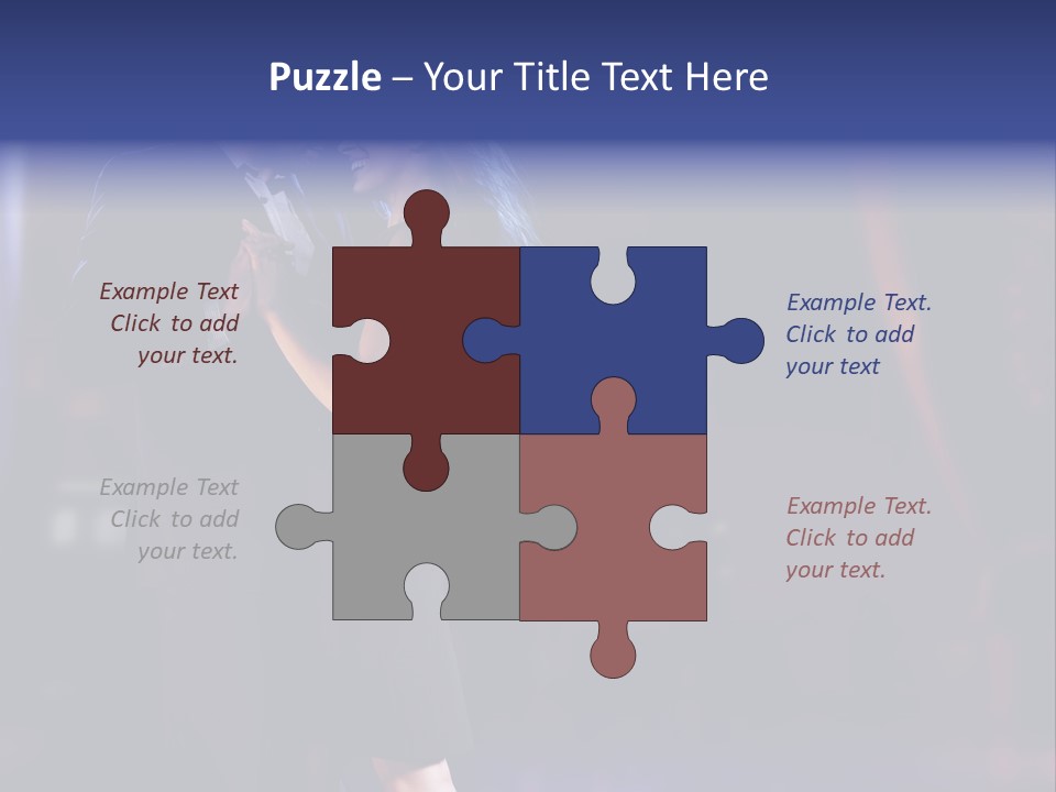 Happiness Male Sensuality PowerPoint Template