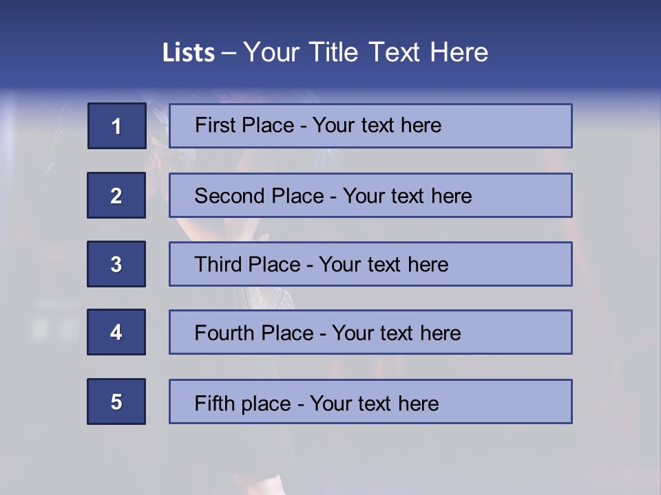 Happiness Male Sensuality PowerPoint Template