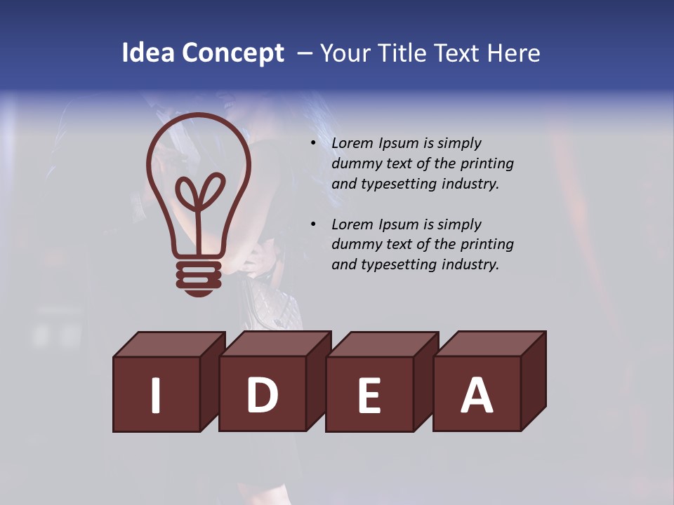 Happiness Male Sensuality PowerPoint Template