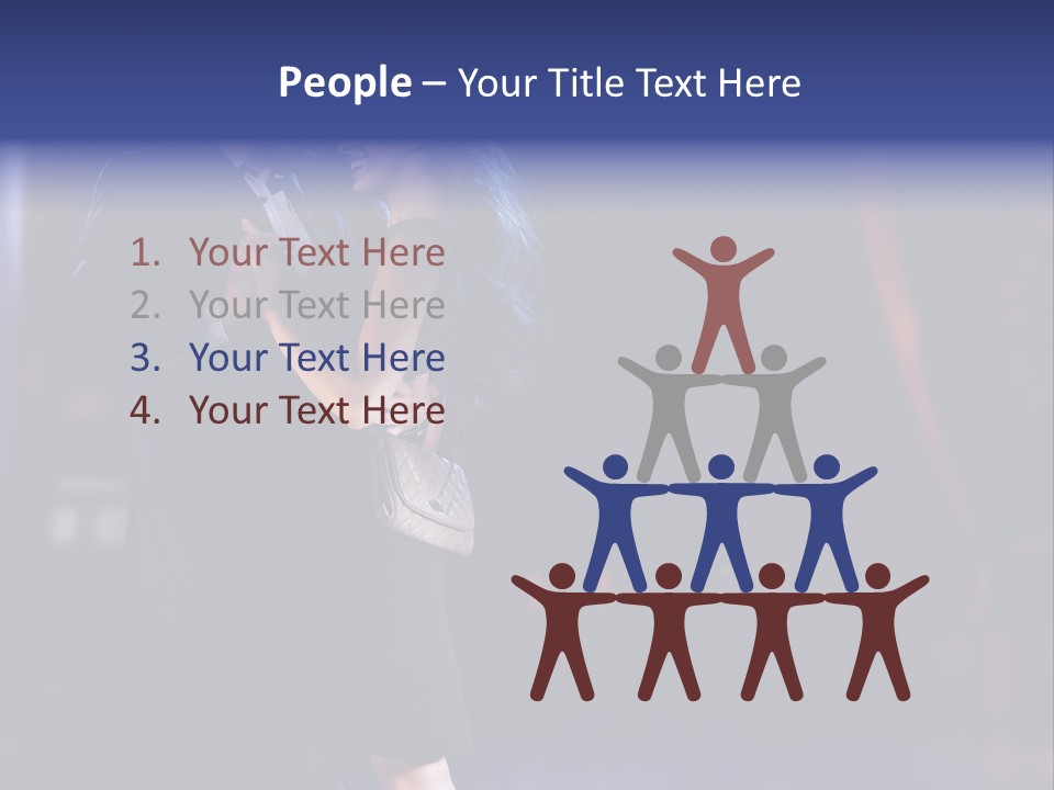 Happiness Male Sensuality PowerPoint Template