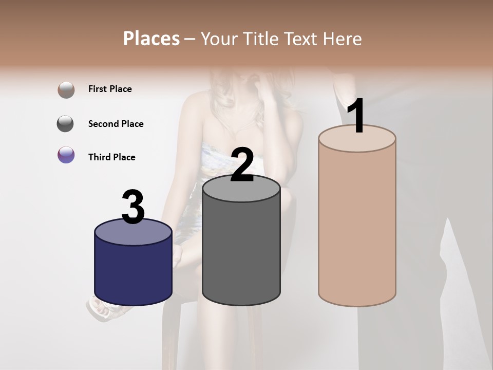 Young Tenderness Hugging PowerPoint Template