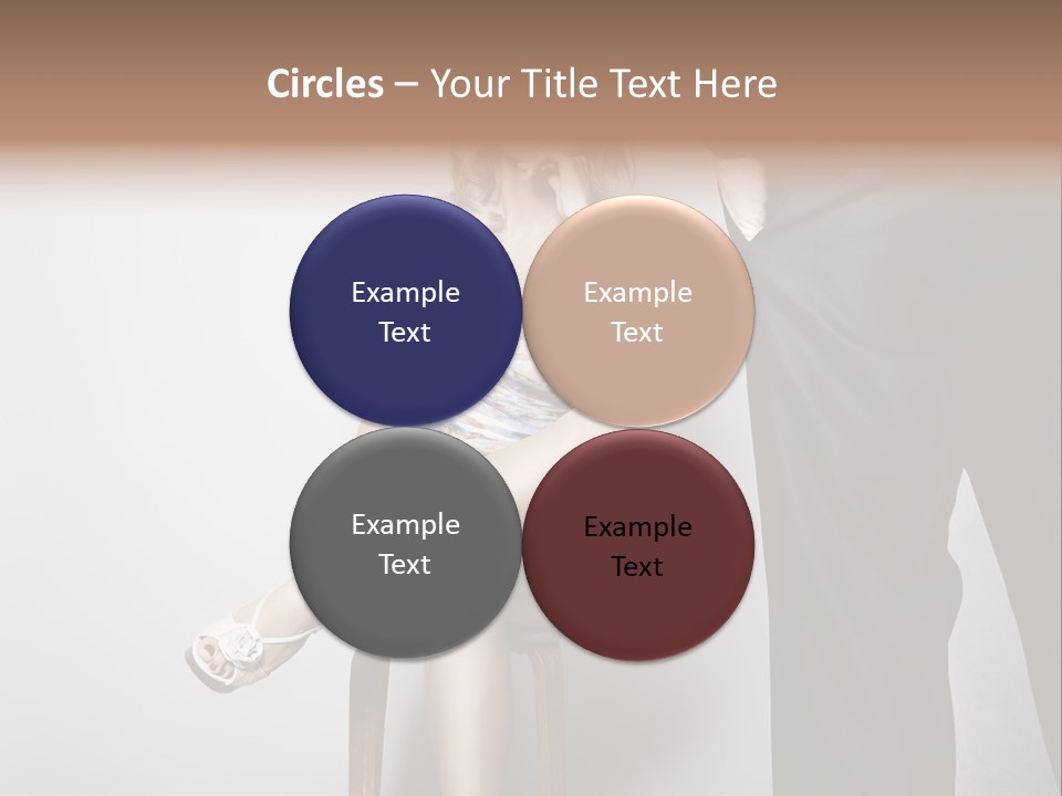 Young Tenderness Hugging PowerPoint Template