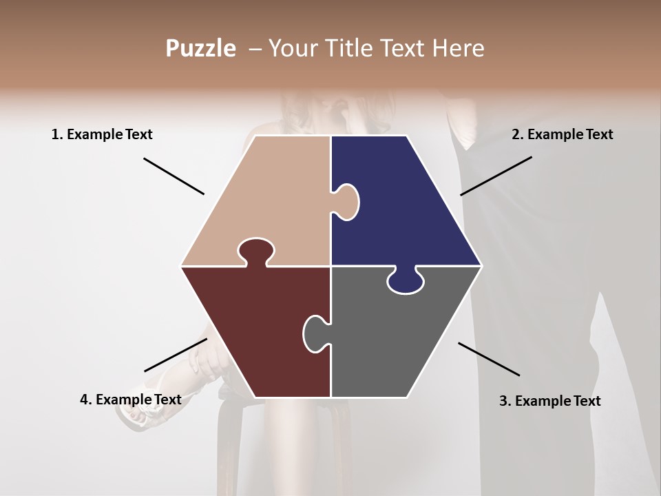 Young Tenderness Hugging PowerPoint Template