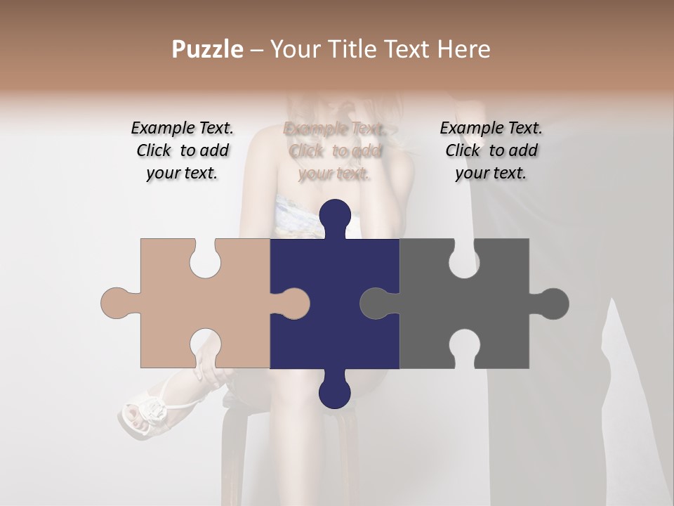 Young Tenderness Hugging PowerPoint Template