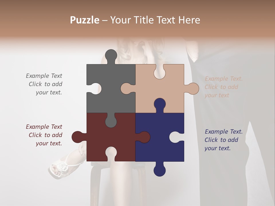 Young Tenderness Hugging PowerPoint Template