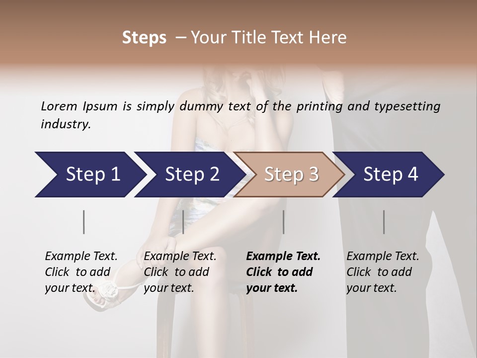 Young Tenderness Hugging PowerPoint Template