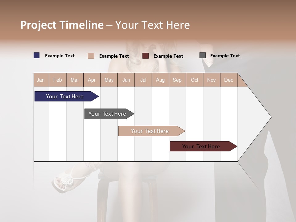 Young Tenderness Hugging PowerPoint Template