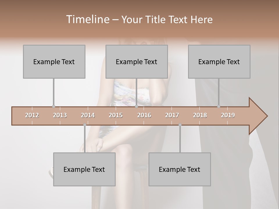 Young Tenderness Hugging PowerPoint Template