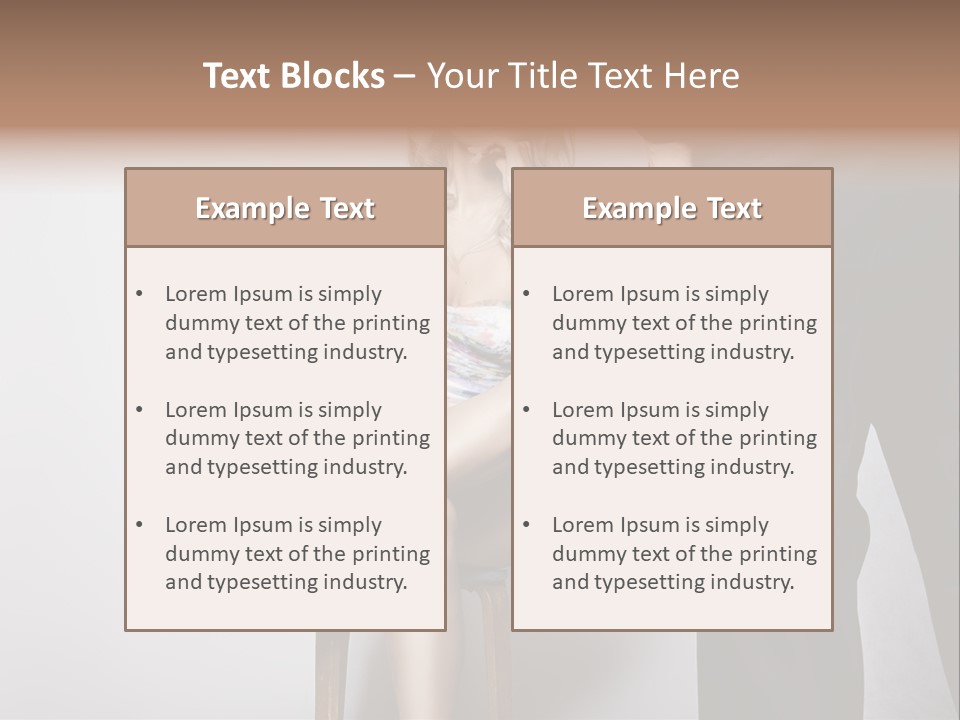 Young Tenderness Hugging PowerPoint Template