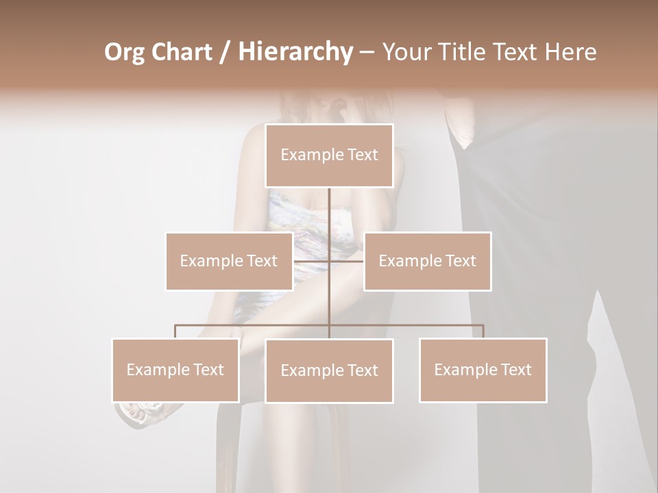 Young Tenderness Hugging PowerPoint Template