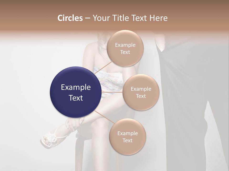 Young Tenderness Hugging PowerPoint Template