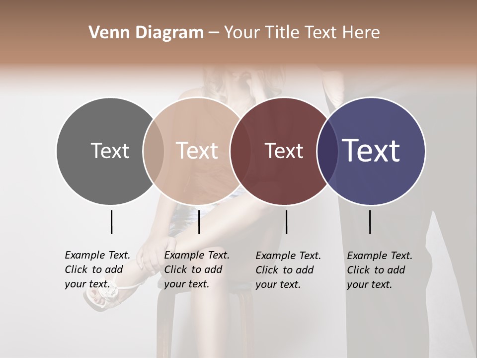 Young Tenderness Hugging PowerPoint Template