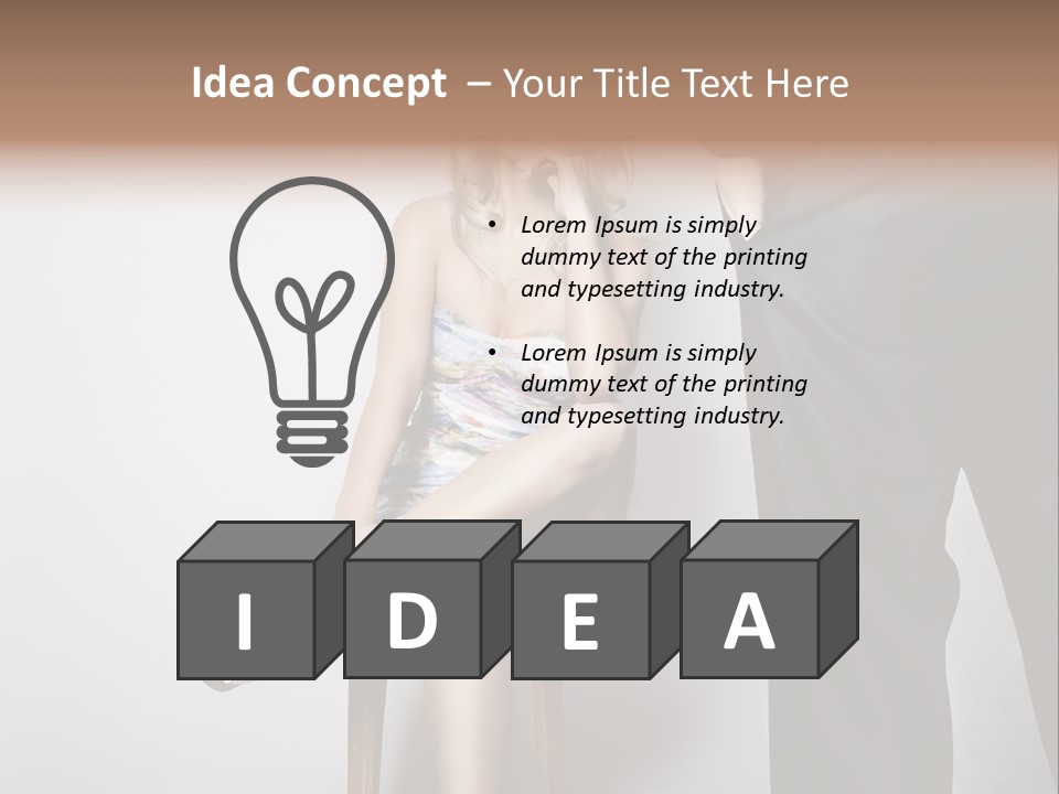 Young Tenderness Hugging PowerPoint Template