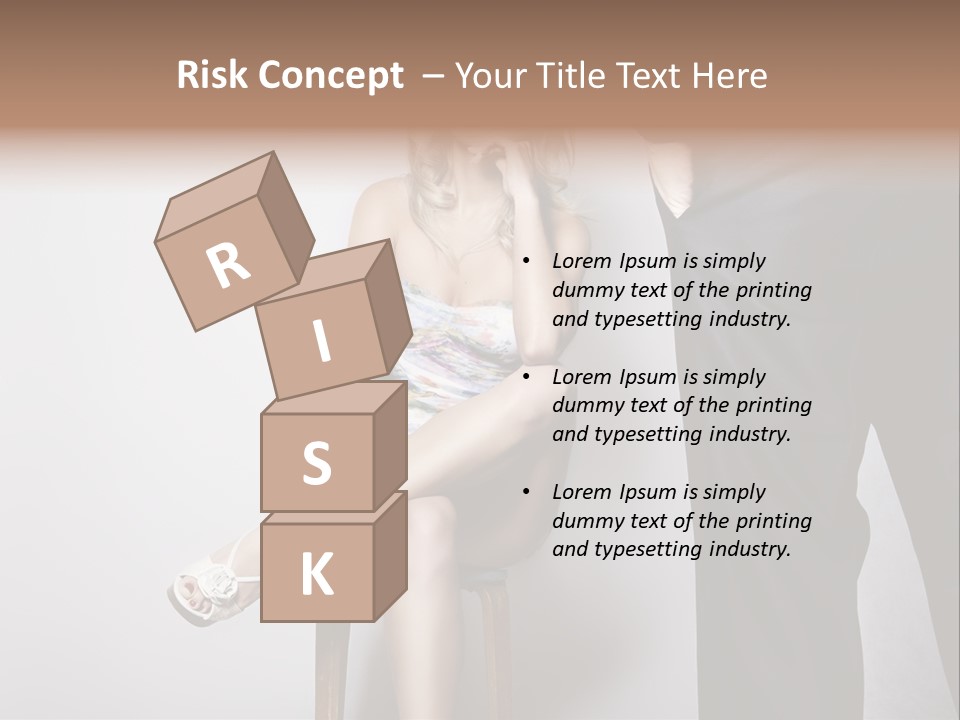 Young Tenderness Hugging PowerPoint Template