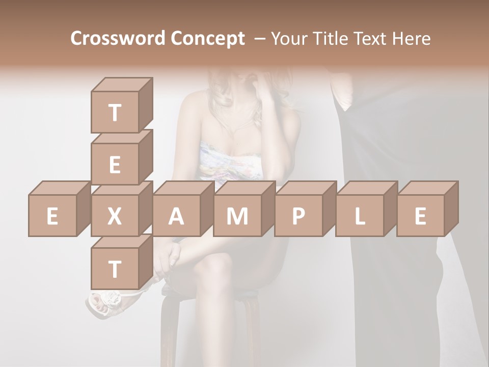 Young Tenderness Hugging PowerPoint Template