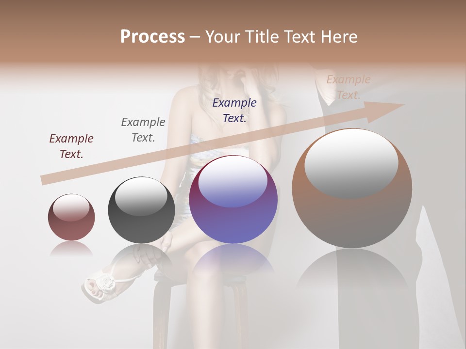 Young Tenderness Hugging PowerPoint Template