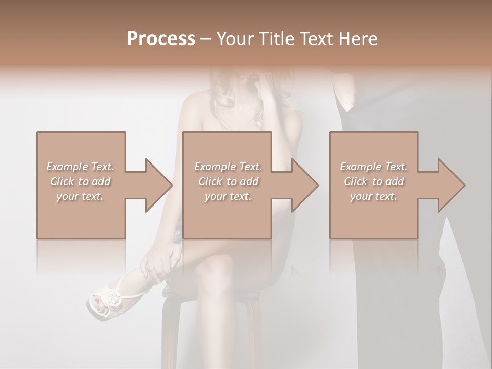 Young Tenderness Hugging PowerPoint Template