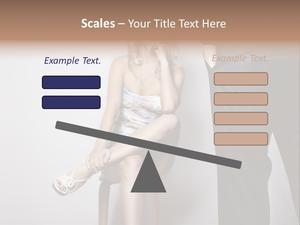 Young Tenderness Hugging PowerPoint Template