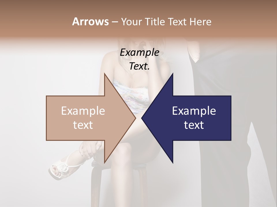 Young Tenderness Hugging PowerPoint Template