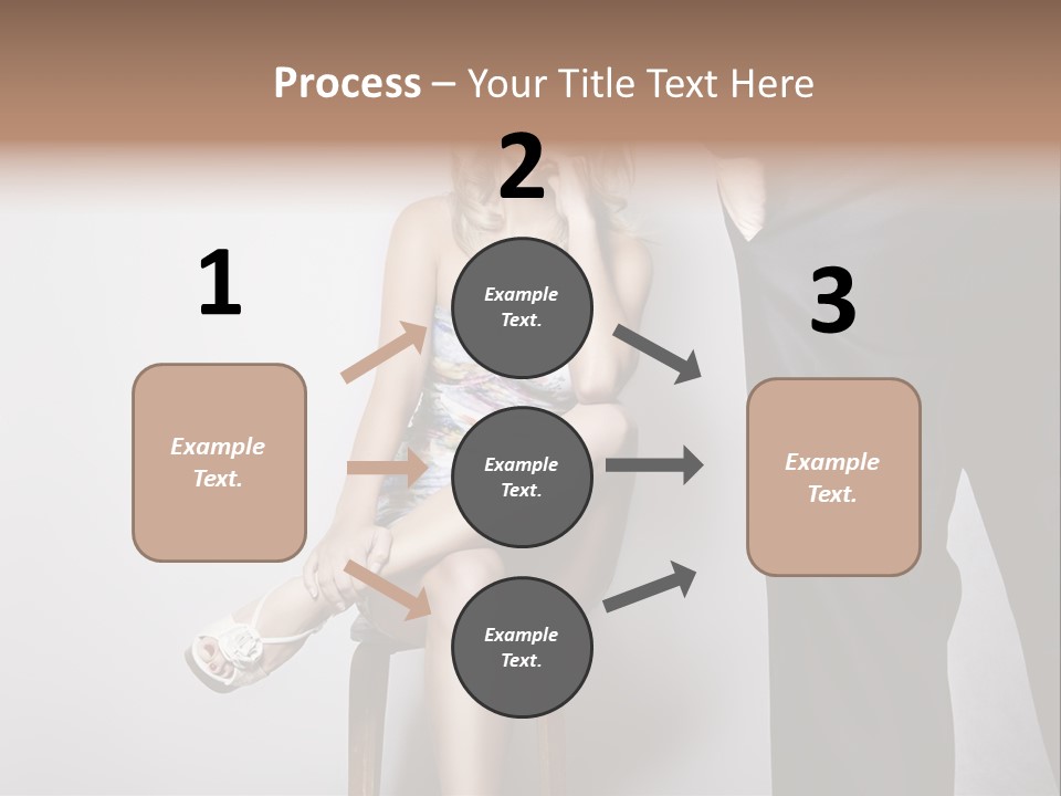 Young Tenderness Hugging PowerPoint Template