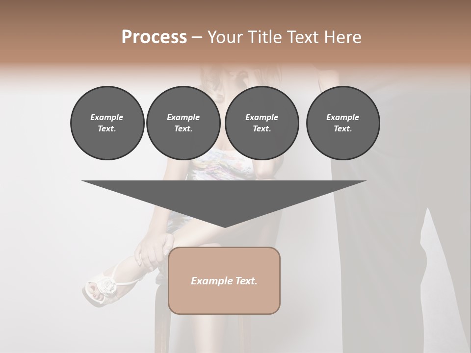 Young Tenderness Hugging PowerPoint Template