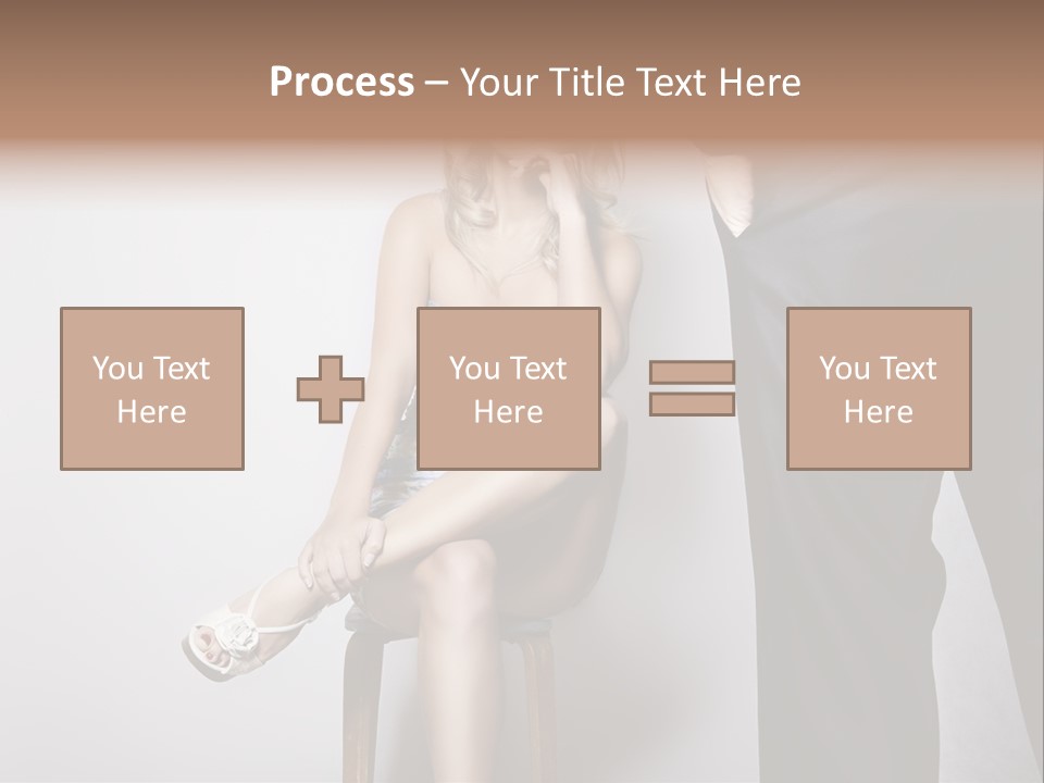 Young Tenderness Hugging PowerPoint Template