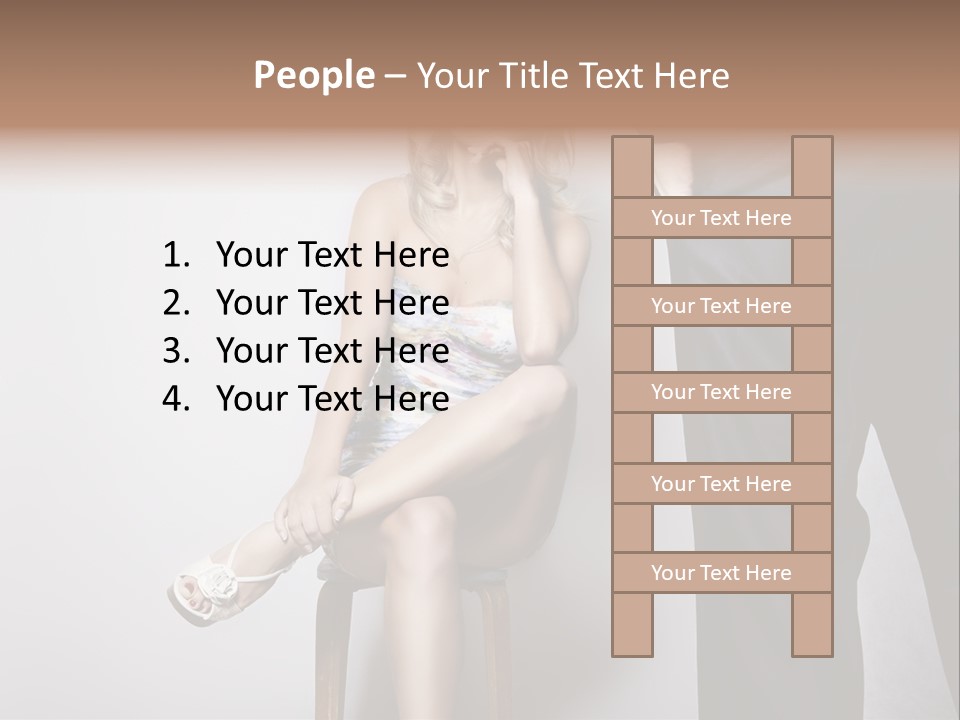 Young Tenderness Hugging PowerPoint Template