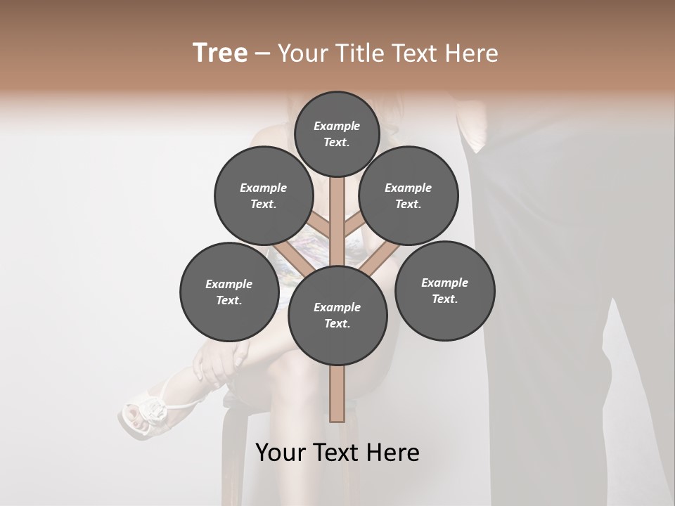 Young Tenderness Hugging PowerPoint Template
