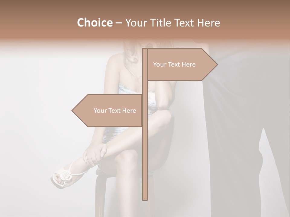 Young Tenderness Hugging PowerPoint Template