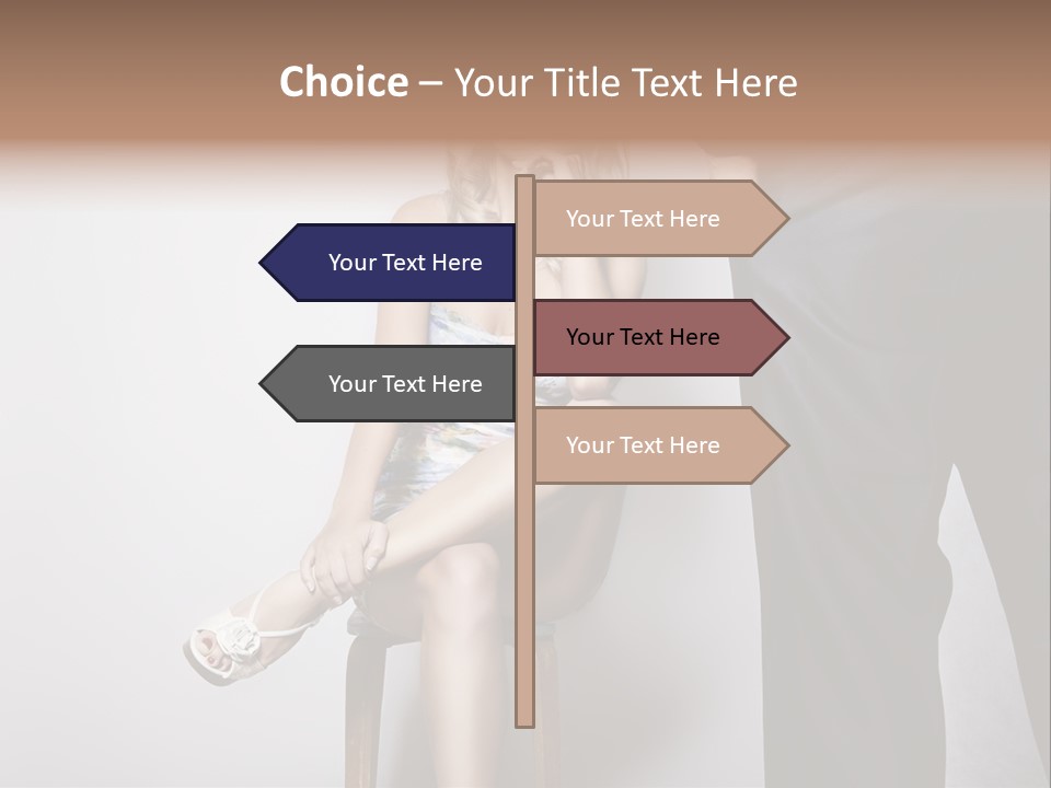 Young Tenderness Hugging PowerPoint Template