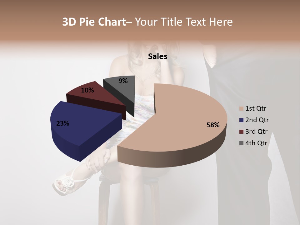 Young Tenderness Hugging PowerPoint Template