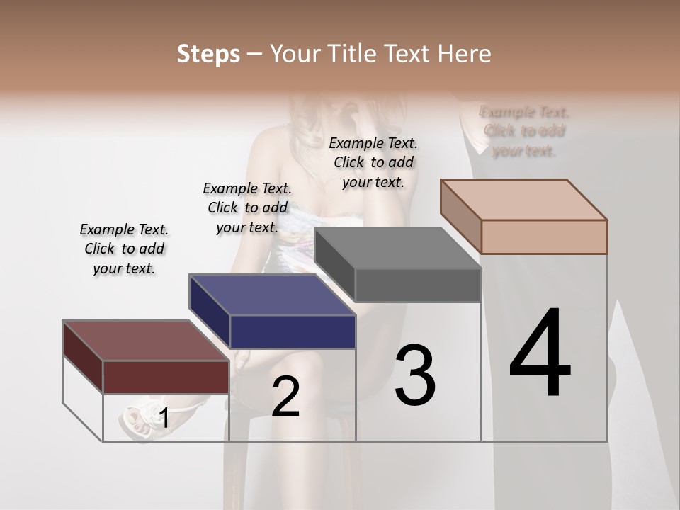 Young Tenderness Hugging PowerPoint Template