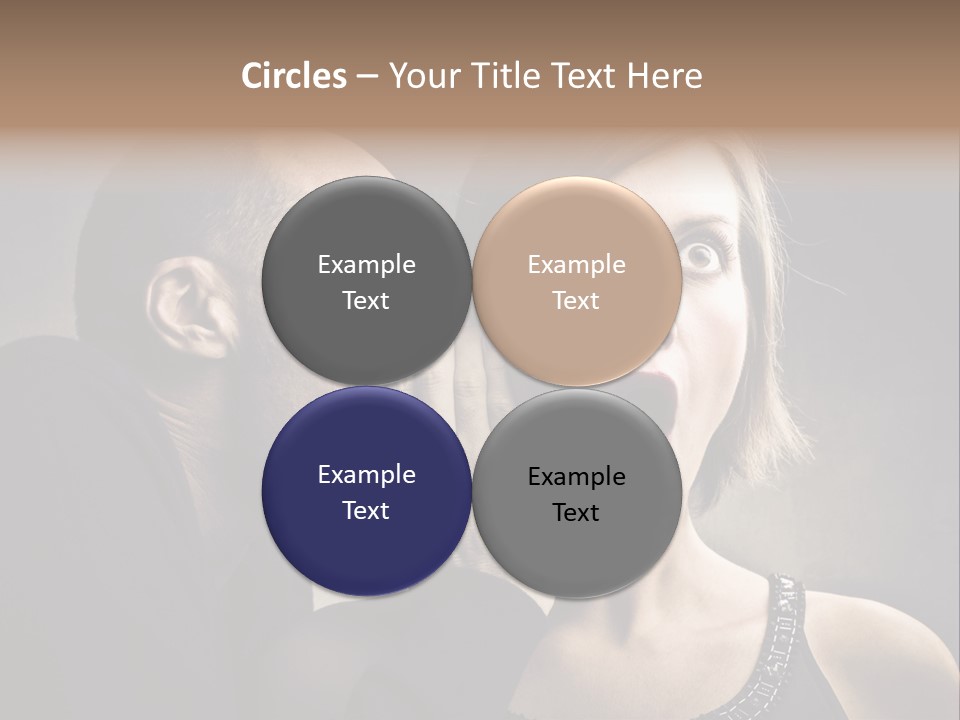 Couple Man Portrait PowerPoint Template