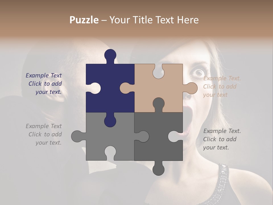 Couple Man Portrait PowerPoint Template