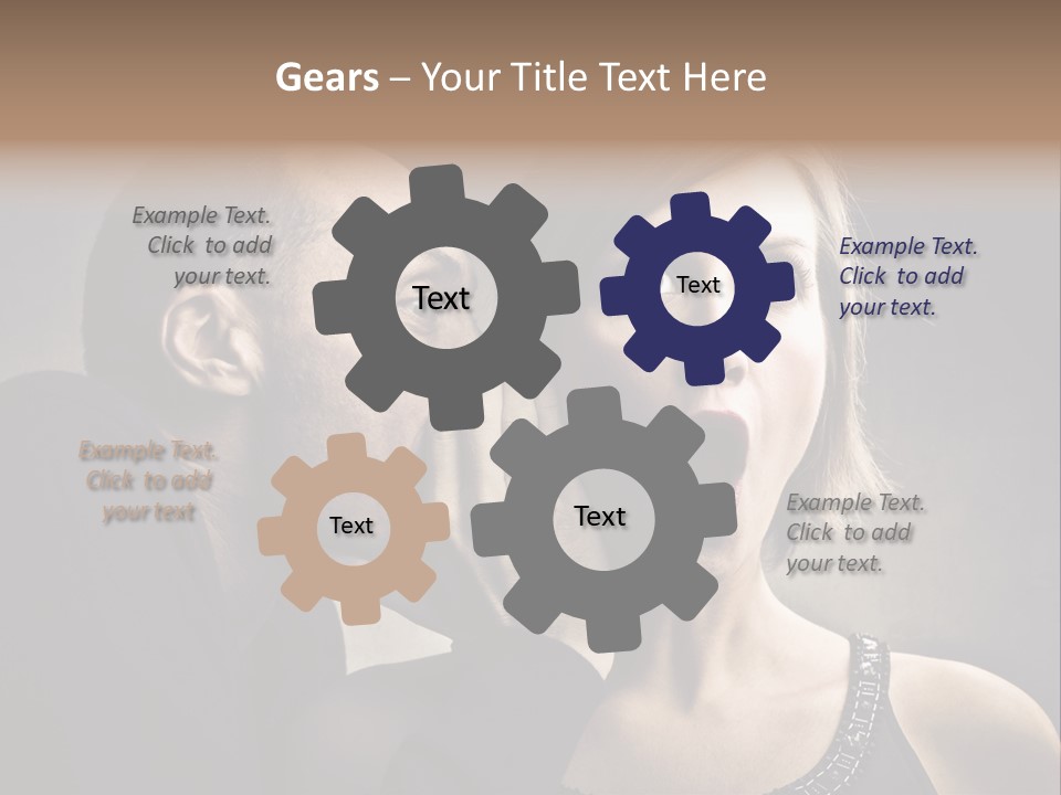 Couple Man Portrait PowerPoint Template