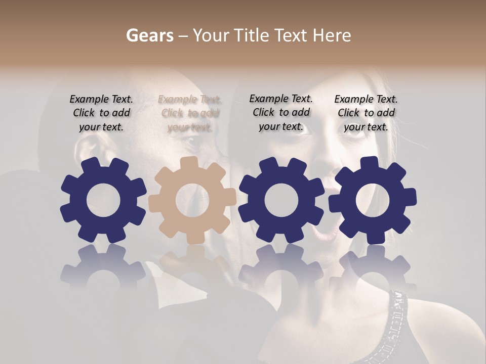 Couple Man Portrait PowerPoint Template