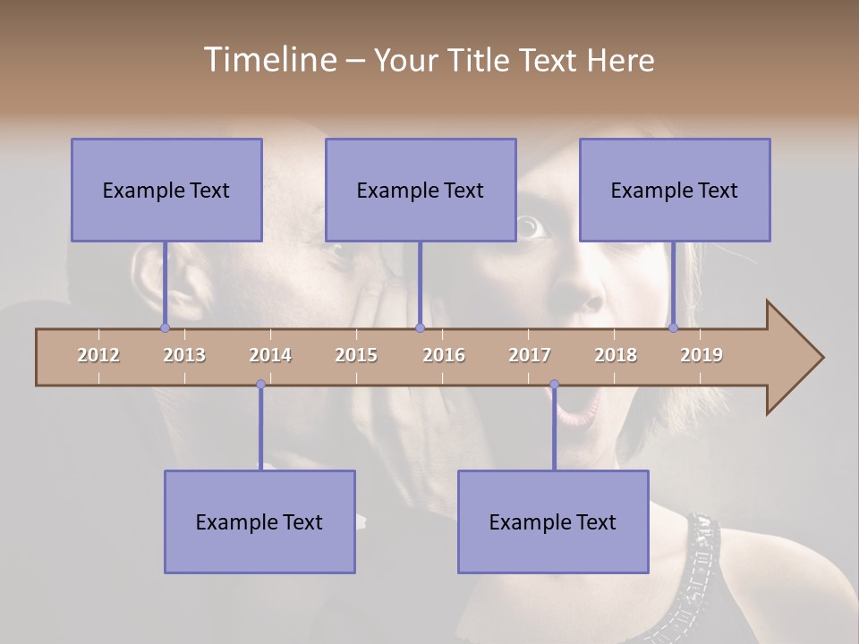 Couple Man Portrait PowerPoint Template