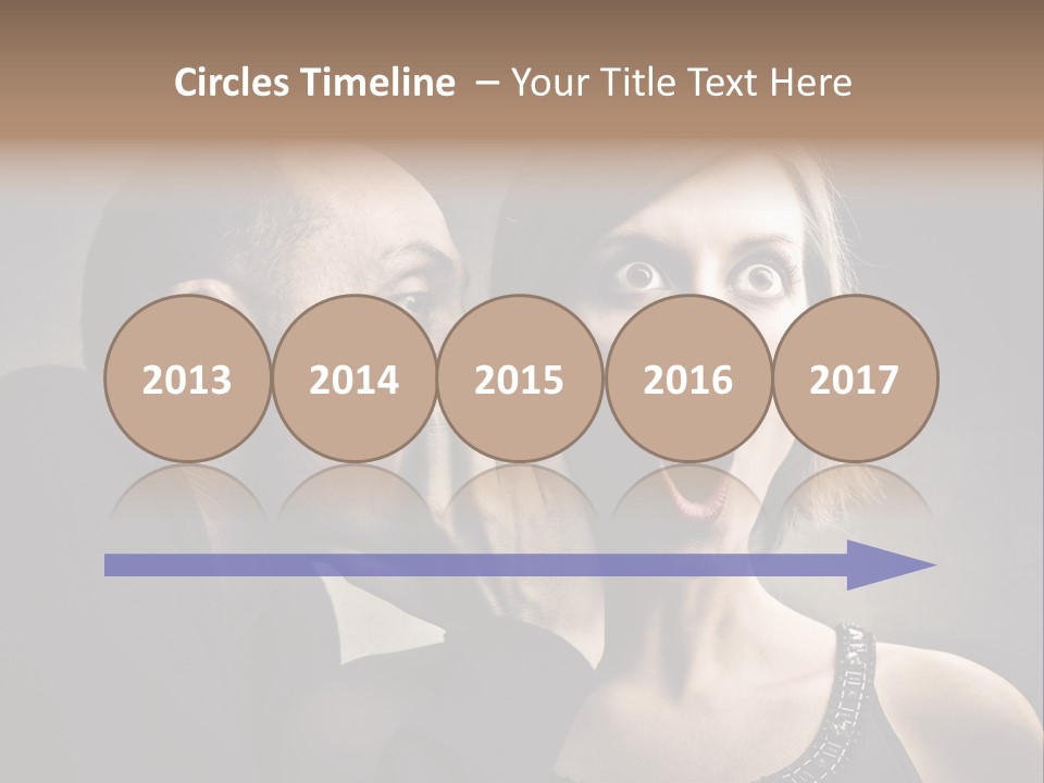 Couple Man Portrait PowerPoint Template