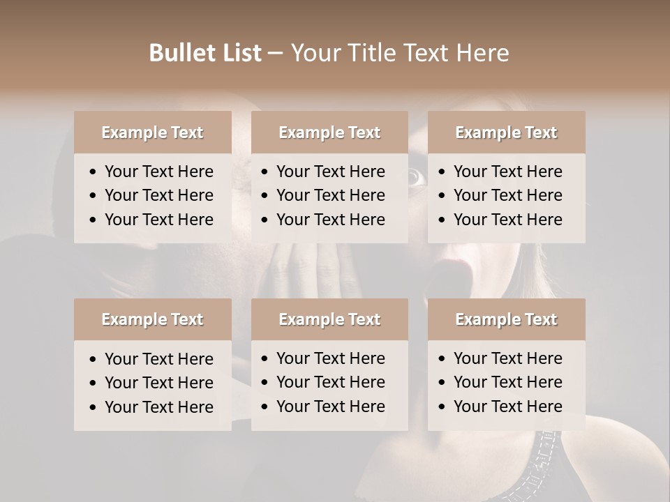 Couple Man Portrait PowerPoint Template