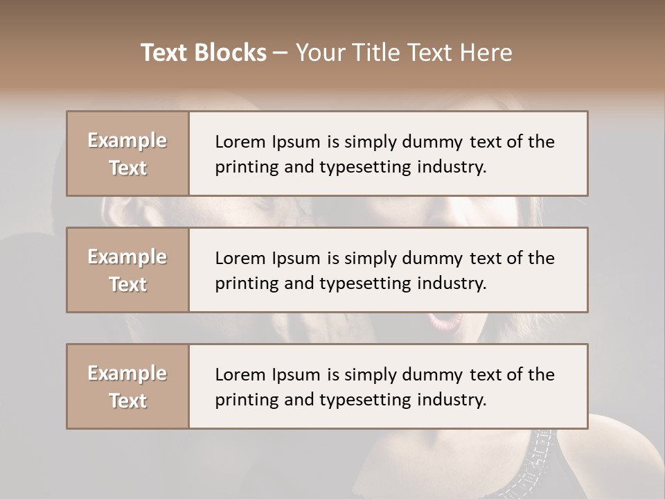 Couple Man Portrait PowerPoint Template