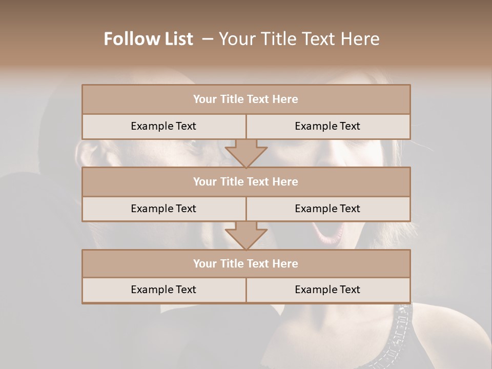 Couple Man Portrait PowerPoint Template