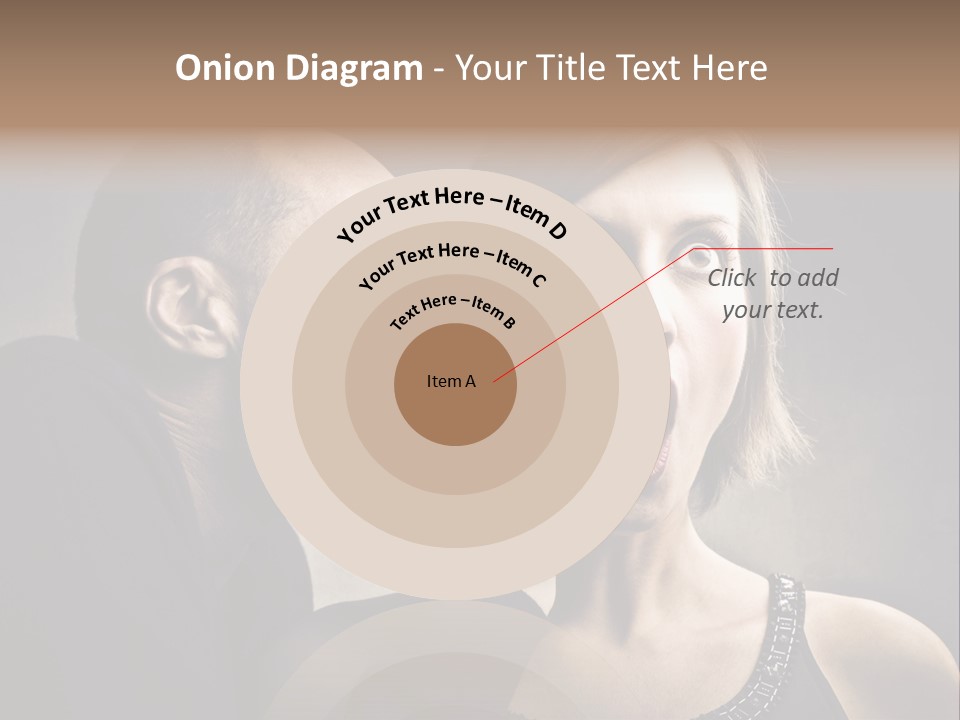 Couple Man Portrait PowerPoint Template