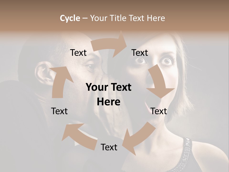 Couple Man Portrait PowerPoint Template