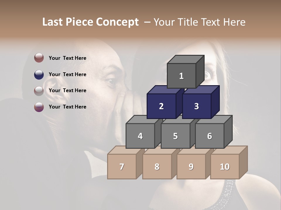 Couple Man Portrait PowerPoint Template