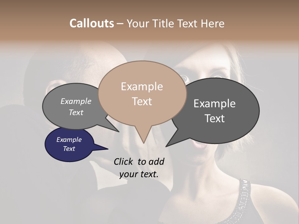 Couple Man Portrait PowerPoint Template